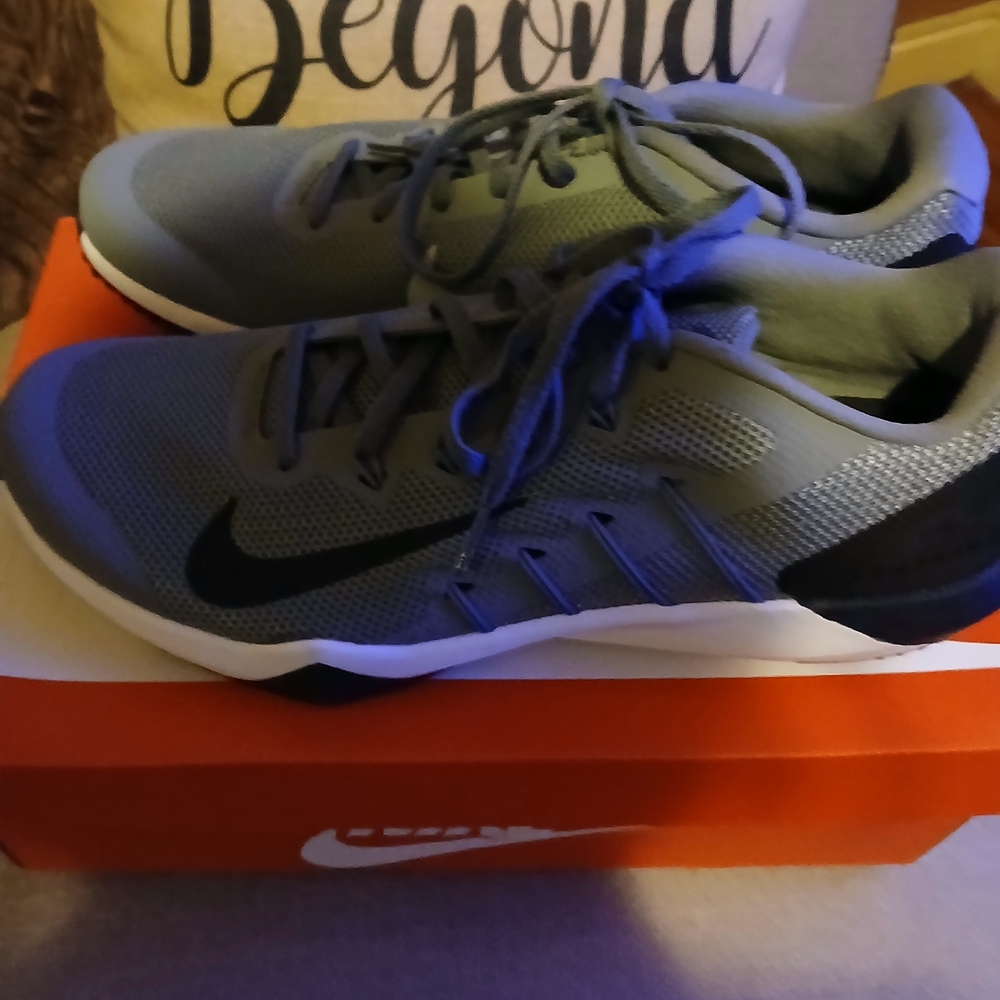 Nike Gray and Black Training Sneakers